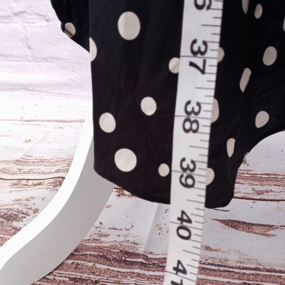 INC. Polka Dot Silk Dress Size 10 - Picture 7 of 10